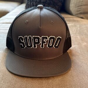 Black and Gray SUPFOO Trucker Hat - NEW!!